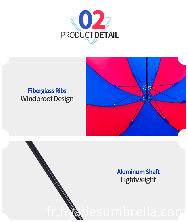 Coupe-vent parapluie droit ouvert de promotionnel Windproof Promotional Manual Open Straight Umbrella